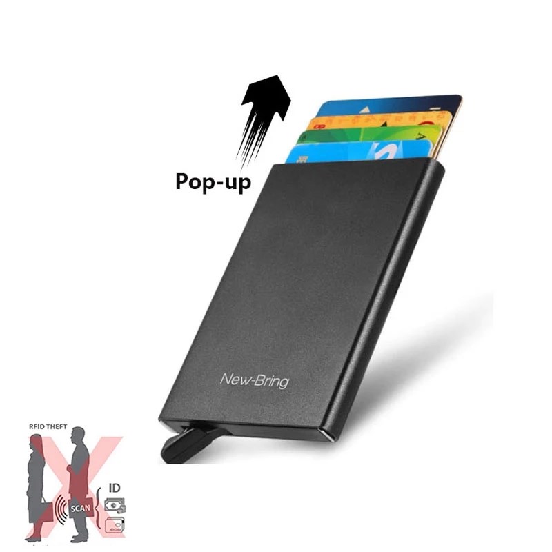 Fashionable Anti-theft Credit Card Package Smart Men's Wallet Thin ID Card Case Unisex Card bags