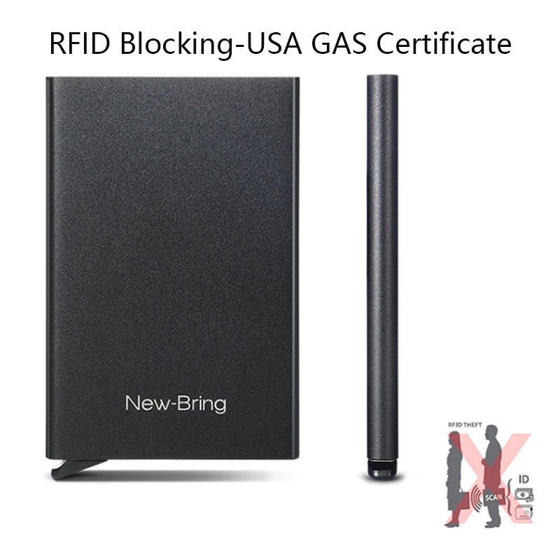 Fashionable Anti-theft Credit Card Package Smart Men's Wallet Thin ID Card Case Unisex Card bags