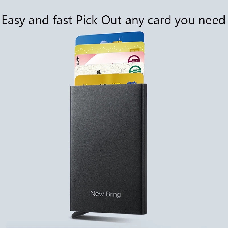 Fashionable Anti-theft Credit Card Package Smart Men's Wallet Thin ID Card Case Unisex Card bags