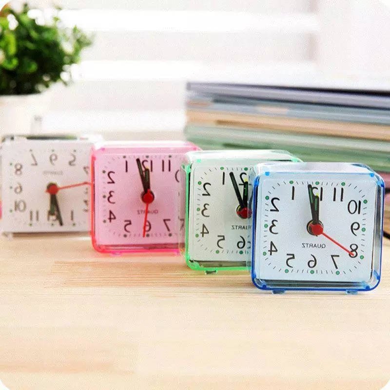 Square Table Bed Alarm Clock Bedroom Bedside Electronic Desktop Digital Alarm Clocks Home Decor