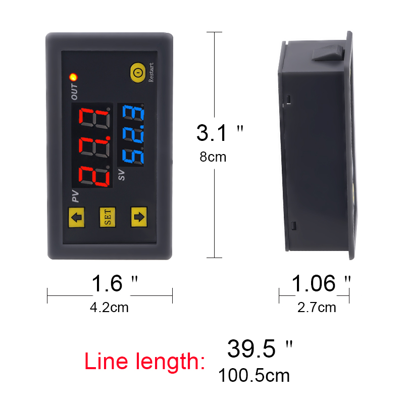 W3230 Mini Digital Temperature Controller 12V 24V 220V Thermostat Regulator Thermoregulator Sensor