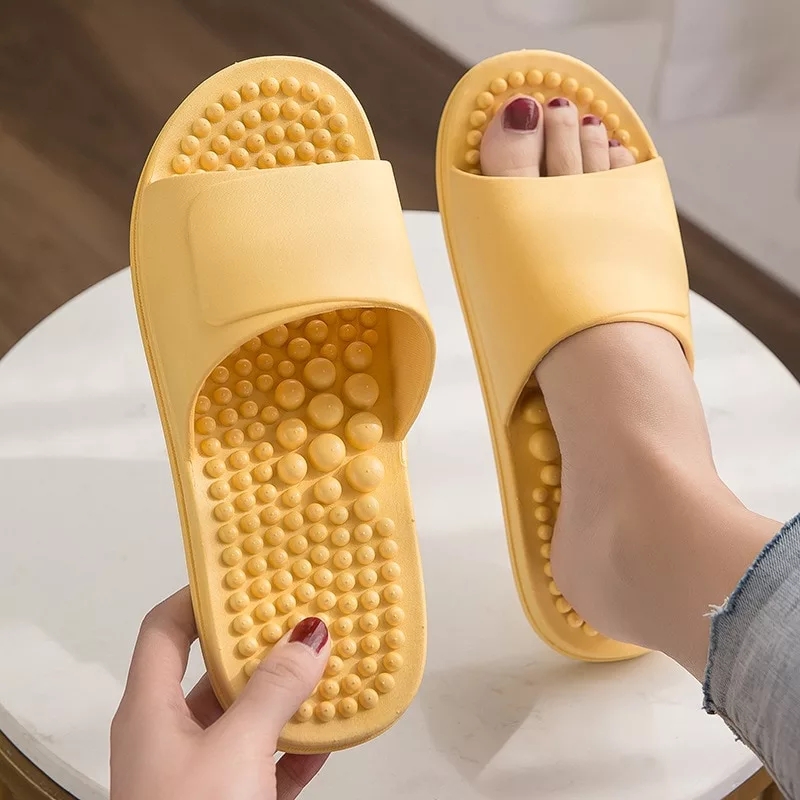 New Couple Slippers Unisex Shoes Indoor Home Soft Non-Slip Slippers Wear-Resistant Massage Slippers