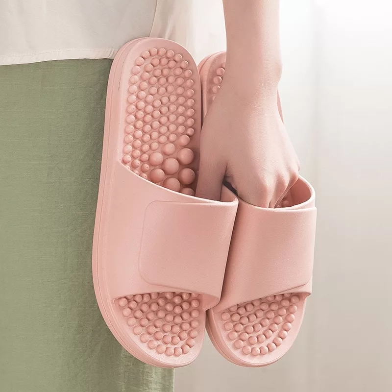 New Couple Slippers Unisex Shoes Indoor Home Soft Non-Slip Slippers Wear-Resistant Massage Slippers