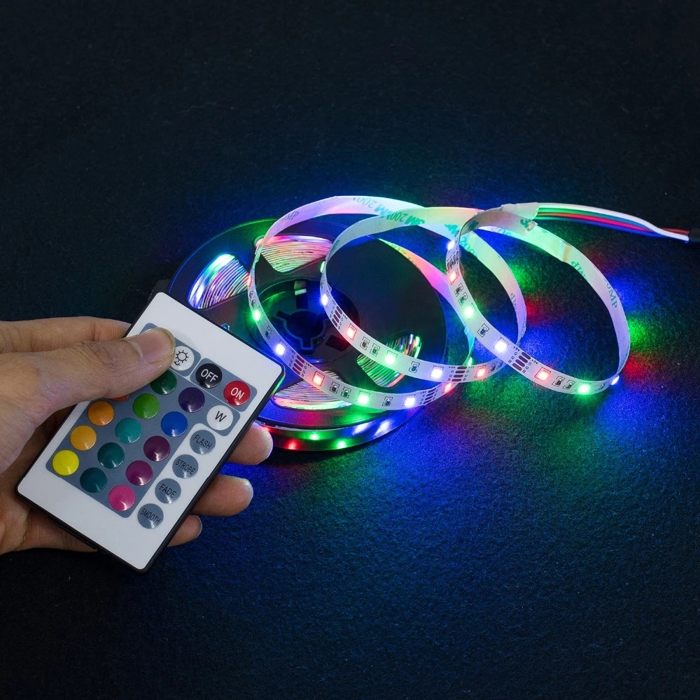 LED Strip Light USB 2835SMD DC5V Flexible LED Lamp Tape Ribbon RGB 0.5M 5M BackLight Diode Tape