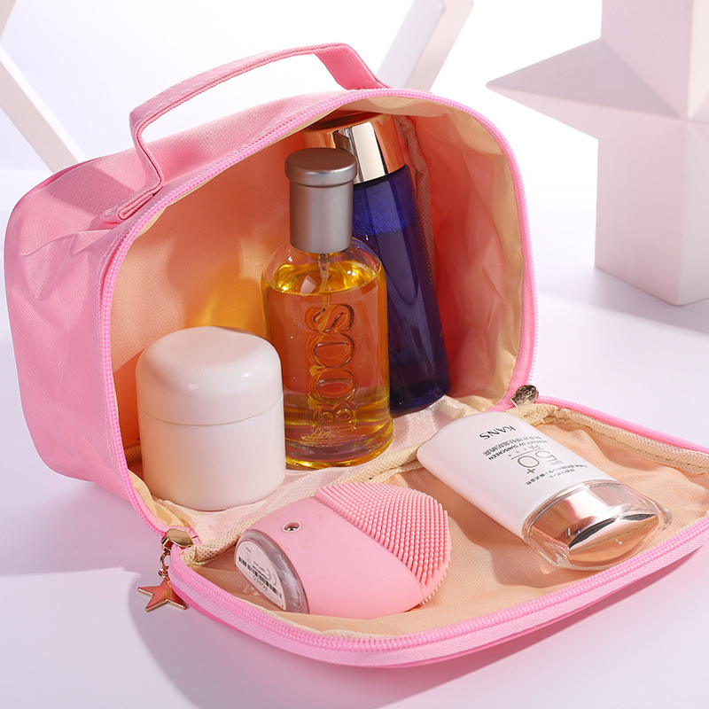 New PINK Women Multifunction Cosmetic Bag Toiletries Organizer Travel Make Up Cases Organizer