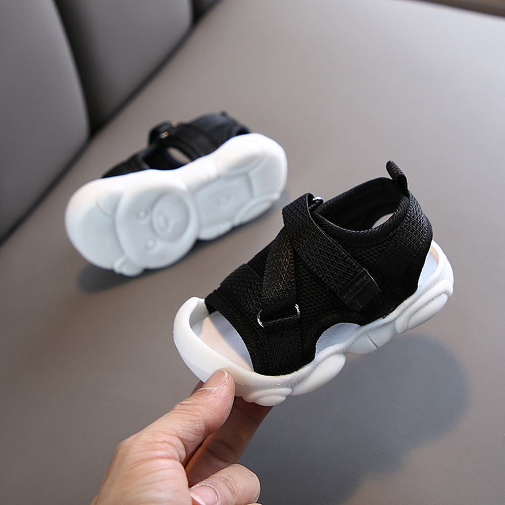 Toddler Sandals Baby Girl Shoes Solid Color Net Cloth Breathable Boys Sneakers Infant Sport Sandals