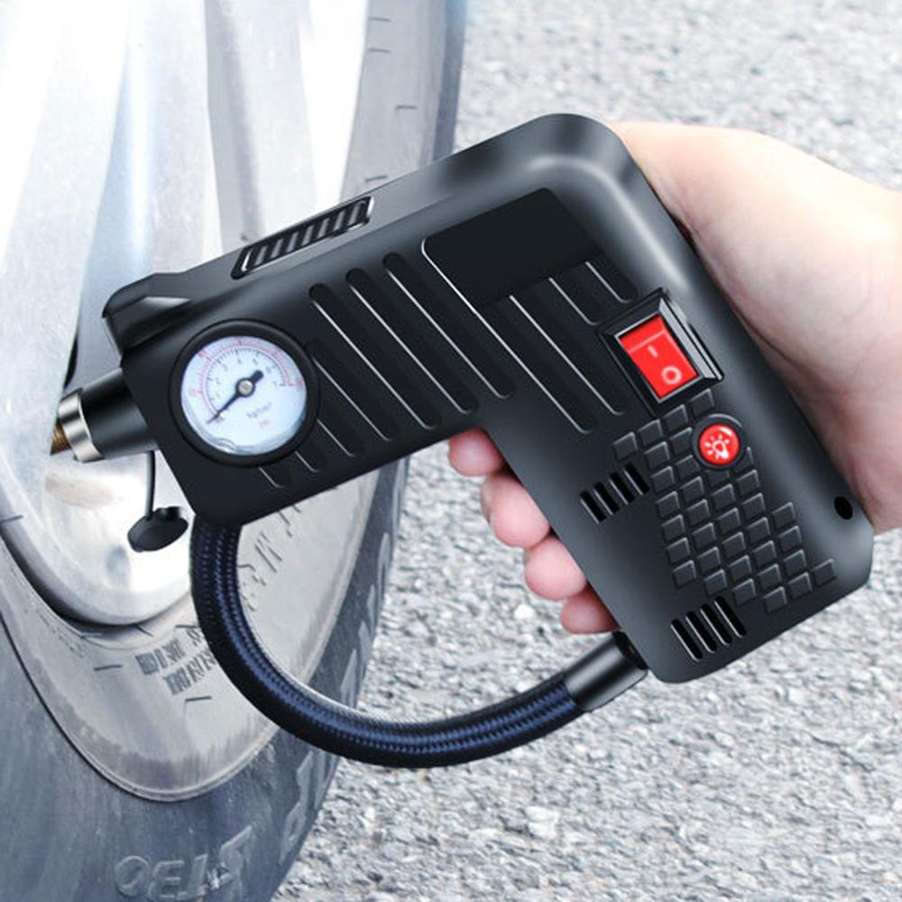 Air Compressor Electric Auto Car Bike Tire Inflator Pump 12V 8A Auto High Pressure Inflator Compres