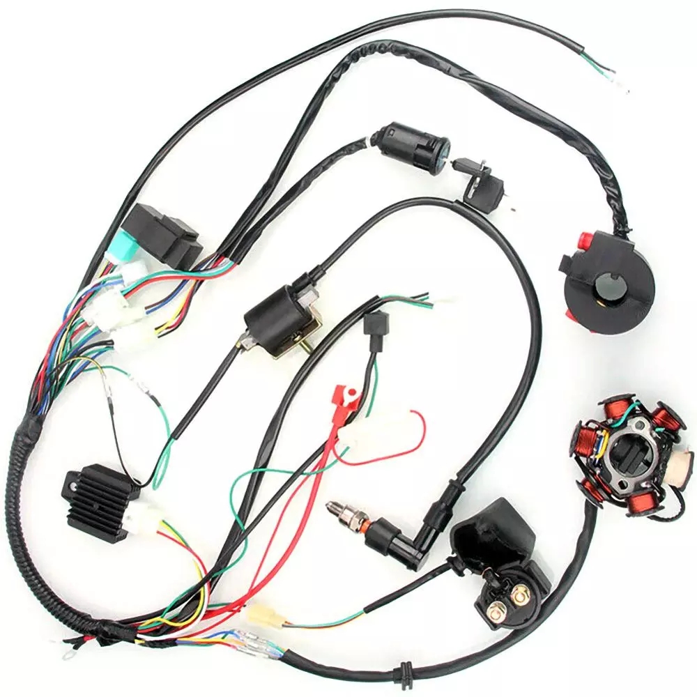 Quad Wire Harness Suitable For 50cc 70cc 90cc 110cc 125cc Chinese Electric Start Magneto Flywheel