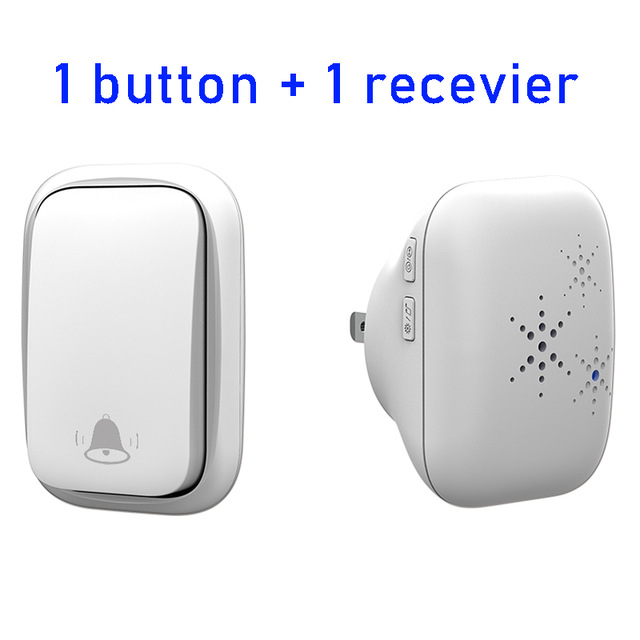 Wireless Doorbell No Battery Required Waterproof Self-Powered Smart Door Bell Home Cordless Calling