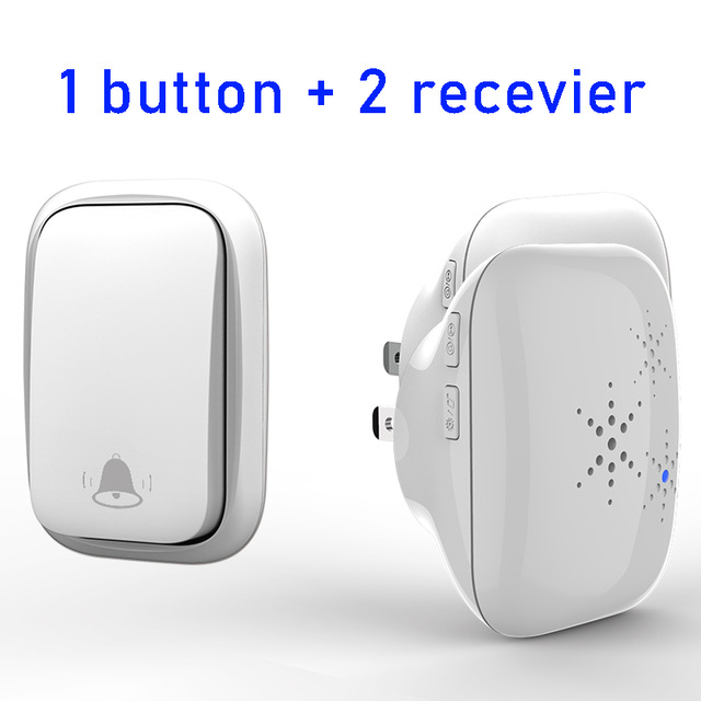 Wireless Doorbell No Battery Required Waterproof Self-Powered Smart Door Bell Home Cordless Calling