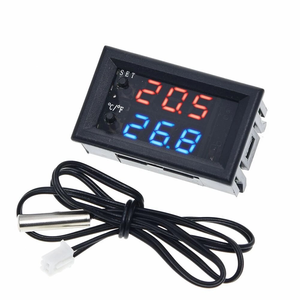 1PCS W2809 W1209WK Digital LED Thermostat Temperature Controller 12V DC + Waterproof NTC Sensor