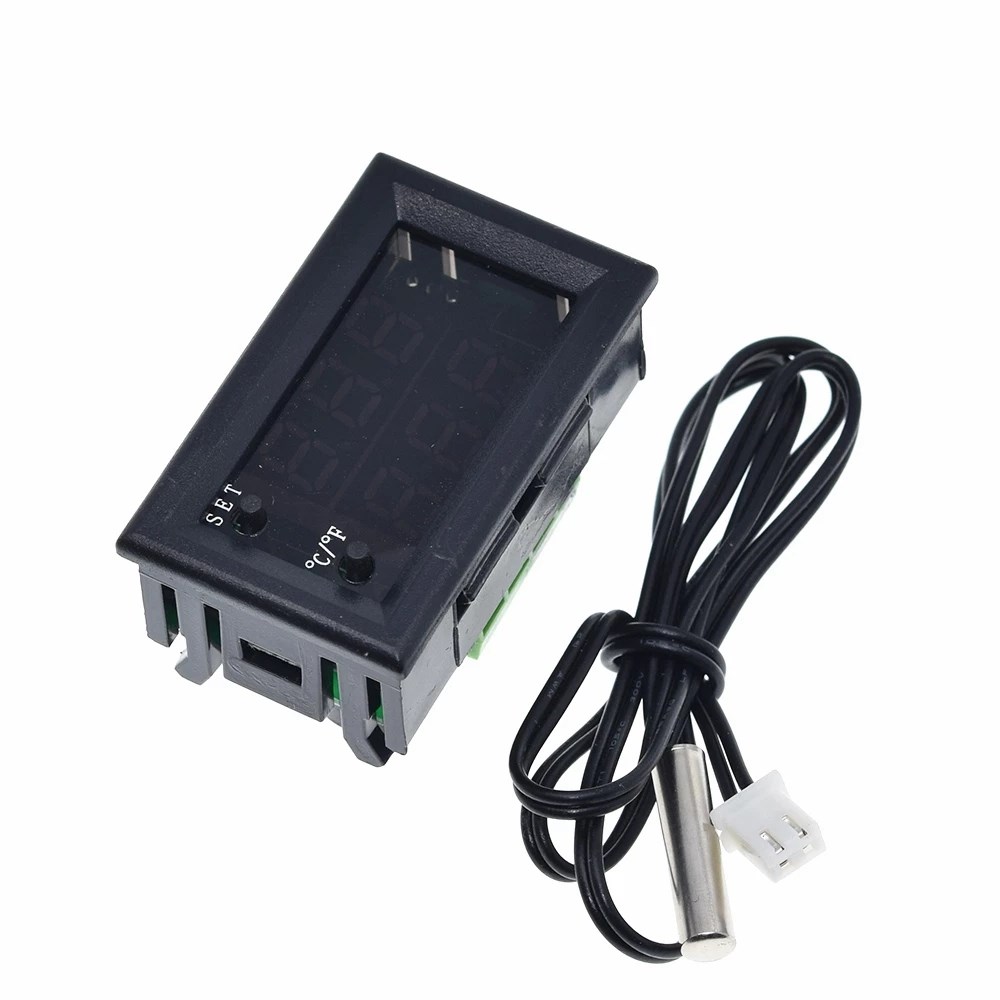 1PCS W2809 W1209WK Digital LED Thermostat Temperature Controller 12V DC + Waterproof NTC Sensor