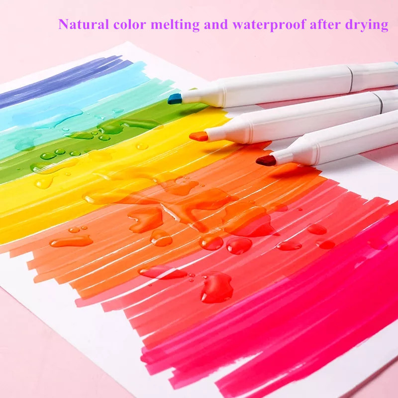 30/40/60/80 Marker Pen Brush Dual Headed Watercolor Brush pen Sketch Alcohol markers drawing paint
