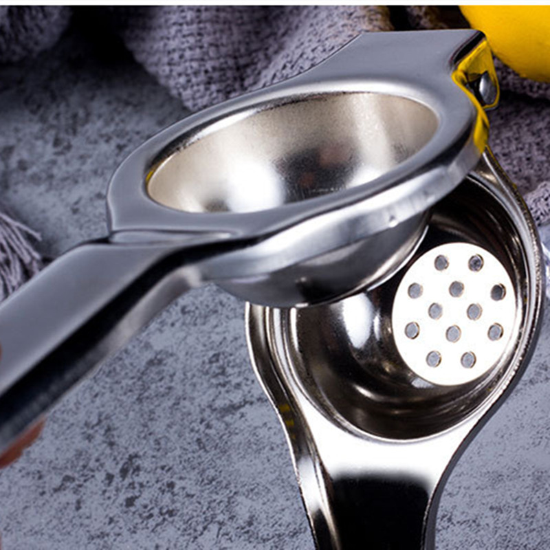 Stainless Steel Duty Manual Orange Lemon Lime Citrus Squeezer Fruit Juicer Hand Press silver