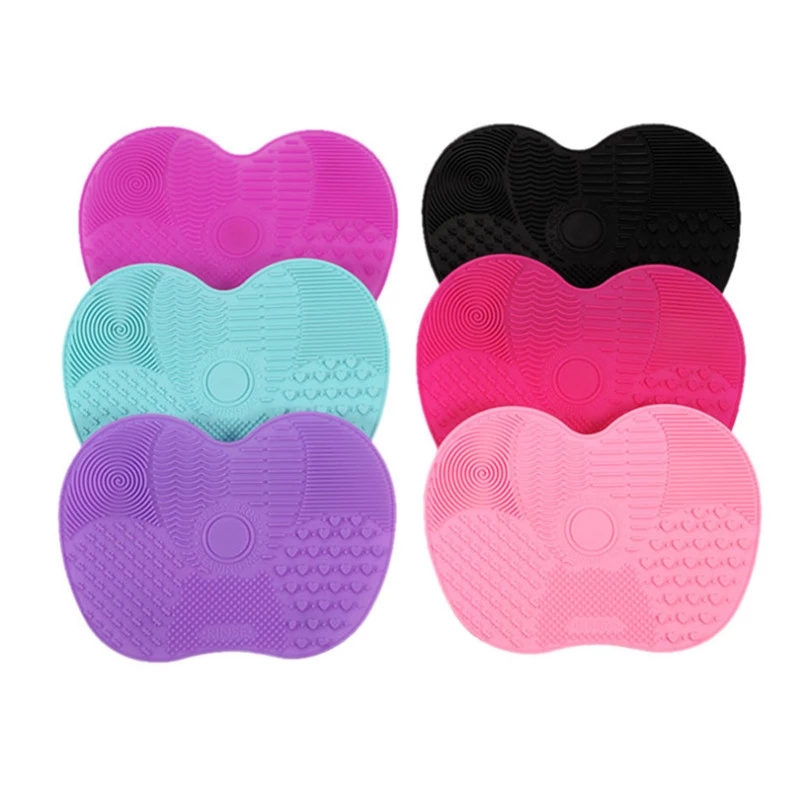 1 Pcs Makeup Brush Cleaning Silicone Brush Cleaner Make Up Little Scrubber Board Pad Cosmetic Tool