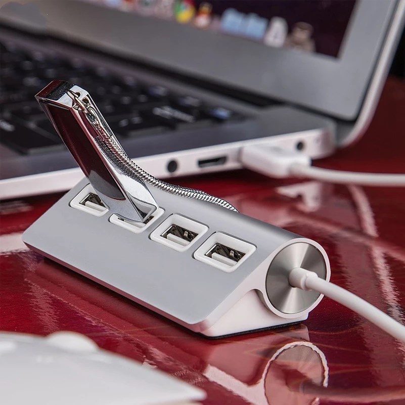 1pcs High Speed USB HUB 4 Port USB 2.0 Port Portable OTG Aluminum USB Splitter Cable Laptop Tablet