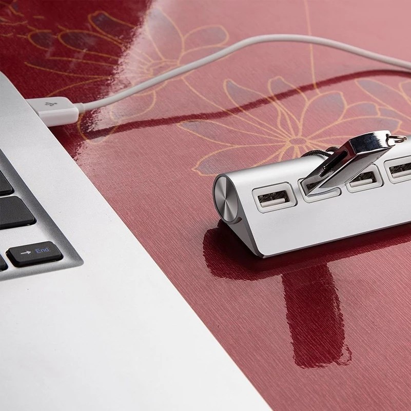 1pcs High Speed USB HUB 4 Port USB 2.0 Port Portable OTG Aluminum USB Splitter Cable Laptop Tablet