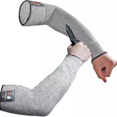 1Pc Level 5 HPPE Cut Resistant Anti-Puncture Work Protection Arm Sleeve Cover As picture 40cm x 15cm