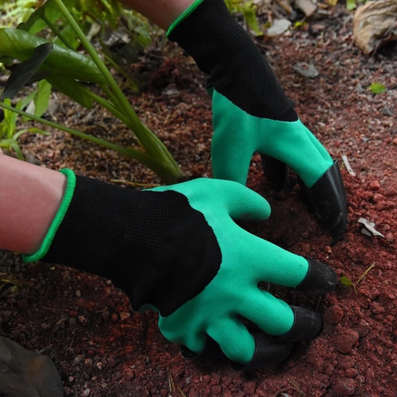 Garden Gloves Hand Claw ABS Plastic Garden Gloves Protect Nails Planting Waterproof Outdoor Gadgets