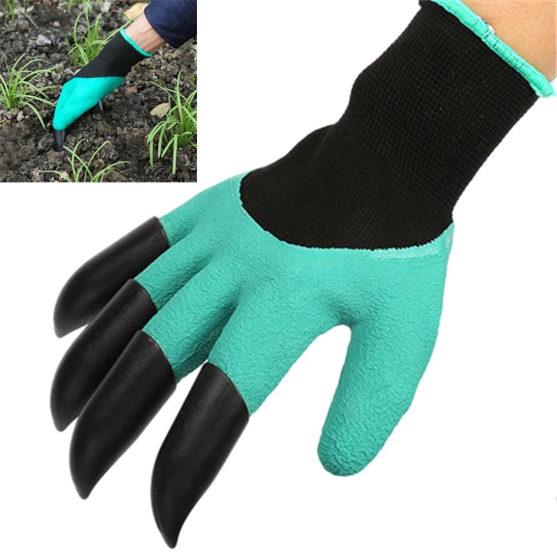 Garden Gloves Hand Claw ABS Plastic Garden Gloves Protect Nails Planting Waterproof Outdoor Gadgets