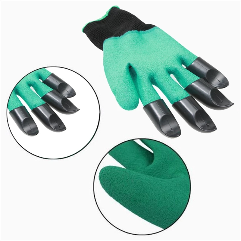 Garden Gloves Hand Claw ABS Plastic Garden Gloves Protect Nails Planting Waterproof Outdoor Gadgets