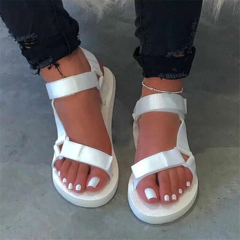 New Women Soft Slip Sandals Girl Buckle Strap Foam Sole Durable Ladies Outdoor Casual Beach Shoes