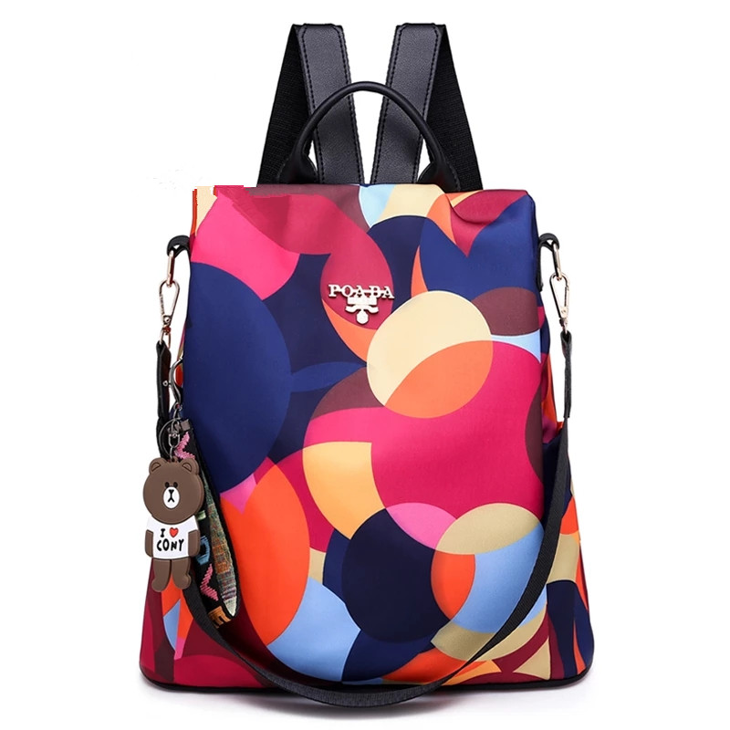 New Anti-theft Backpacks Oxford Cloth Shoulder Bags Teenagers Girls Large Capacity Travel School Bag