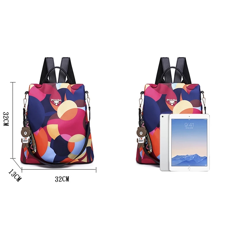 New Anti-theft Backpacks Oxford Cloth Shoulder Bags Teenagers Girls Large Capacity Travel School Bag