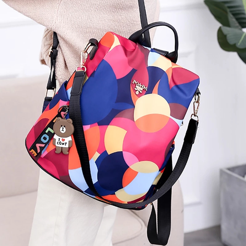 New Anti-theft Backpacks Oxford Cloth Shoulder Bags Teenagers Girls Large Capacity Travel School Bag