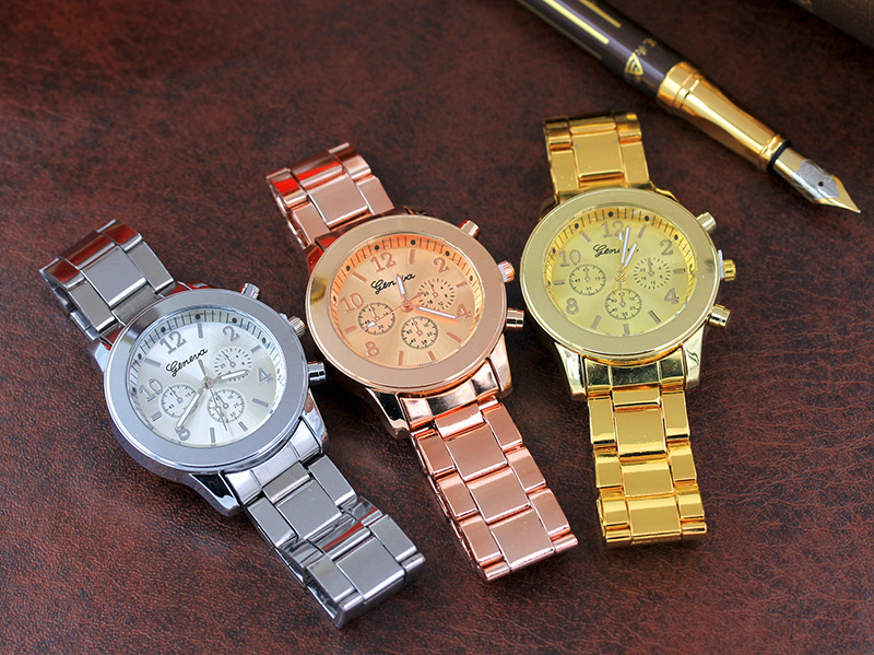 Luxury Ladies Casual Gold Watches Women&apos;s New Ideas Ladies Hands High-end Stainless Steel Strap