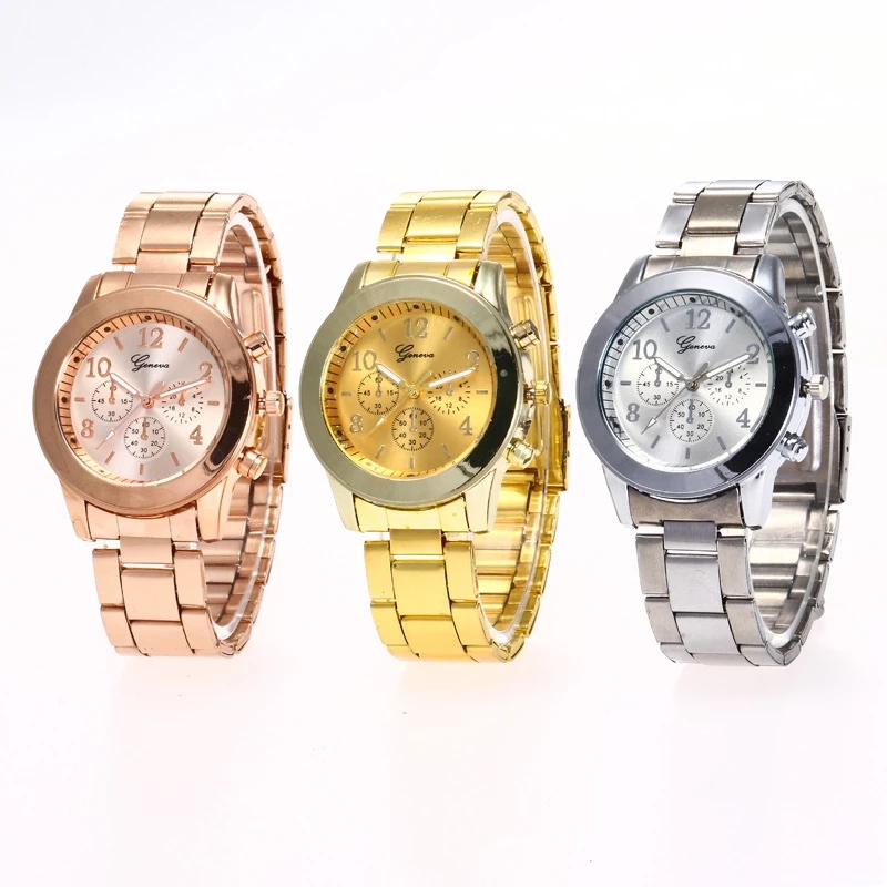 Luxury Ladies Casual Gold Watches Women&apos;s New Ideas Ladies Hands High-end Stainless Steel Strap