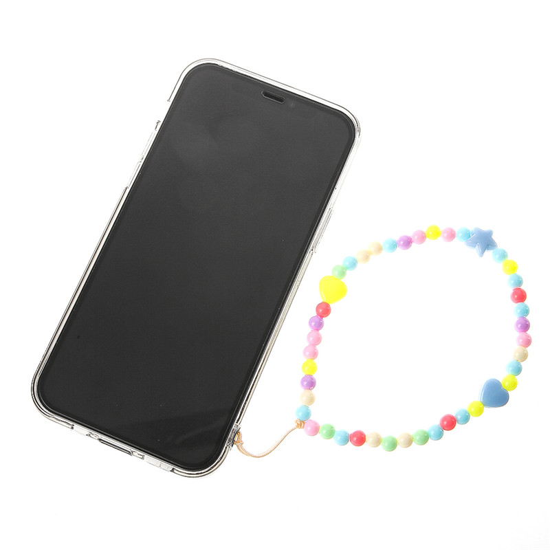 Mobile Phone Accessory Straps Neck Bracelet Straps Bead Hanging Chain key Cord Boho Ornament