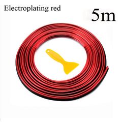 5M Car Styling Interior Decoration Strips Moulding Trim Dashboard Door Edge For Auto In Car-styling Red