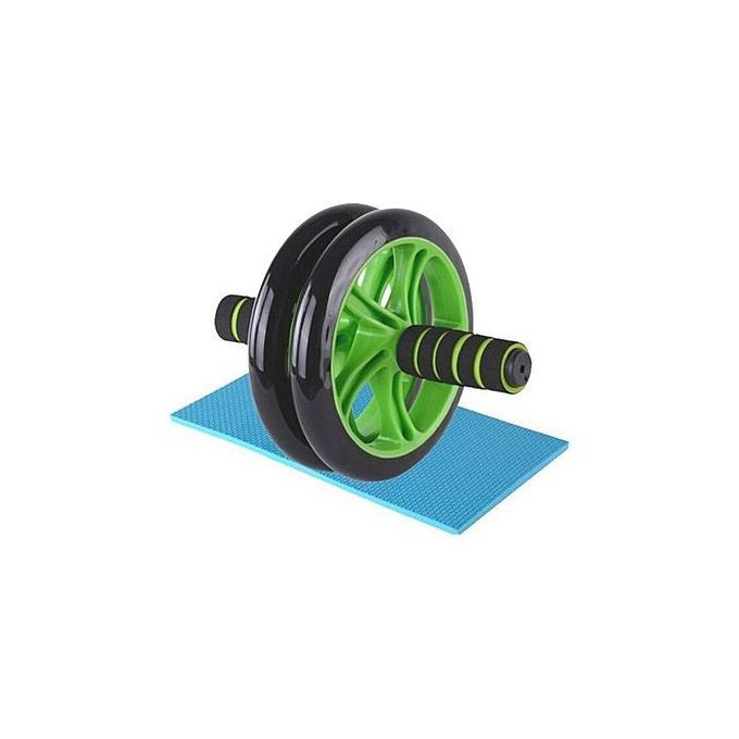 AB Wheel Double Wheel Fitness Abs Roller With FREE Mat