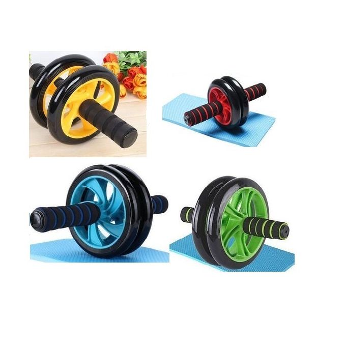 AB Wheel Double Wheel Fitness Abs Roller With FREE Mat