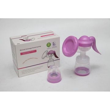 Manual Breast Pump + Free Baby Bottle Cap White one size