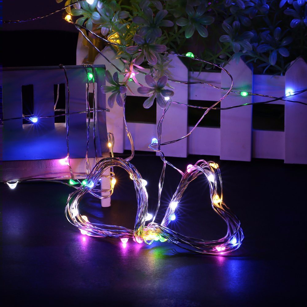 Fairy Light New Year LED Christmas Light Waterproof Copper Wire String Light for Wedding Garland Party  2M 20LED Curtain Light