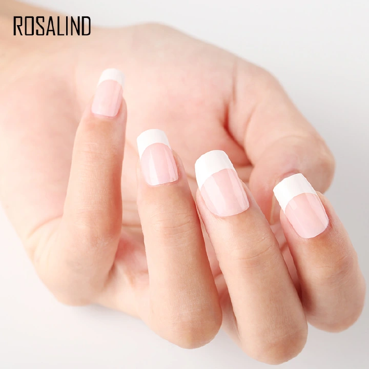 Fashion nail nail, French nail nail with adhesive back, 24 wearable and removable nail nail nails 1set /2set. complimentary nail patch adhesive