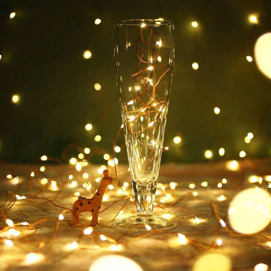 10 meters light string USB copper wire Christmas wedding party LED decorative lights