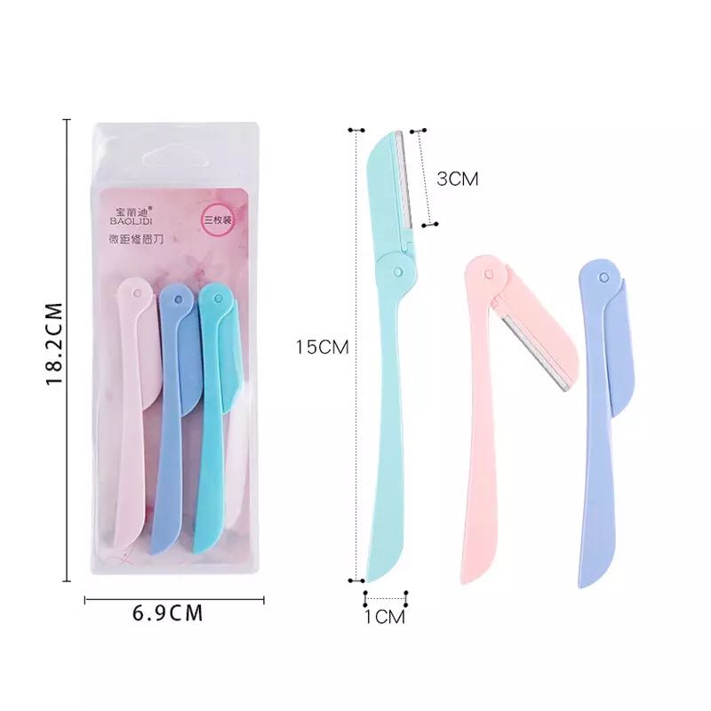 Beauty 3pcs eyebrow razor makeup eyebrow razor razor eyebrow razor