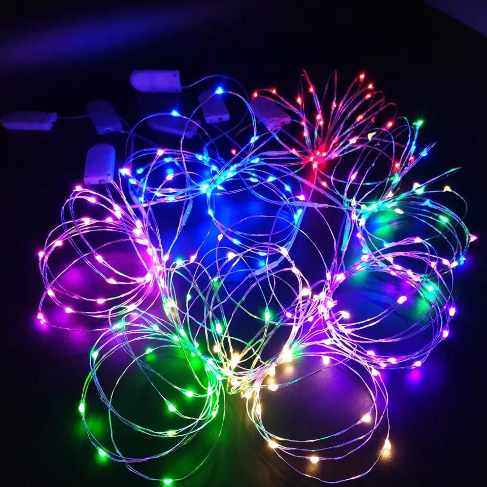 Fairy Light New Year LED Christmas Light Waterproof Copper Wire String Light for Wedding Garland Party  2M 20LED Curtain Light