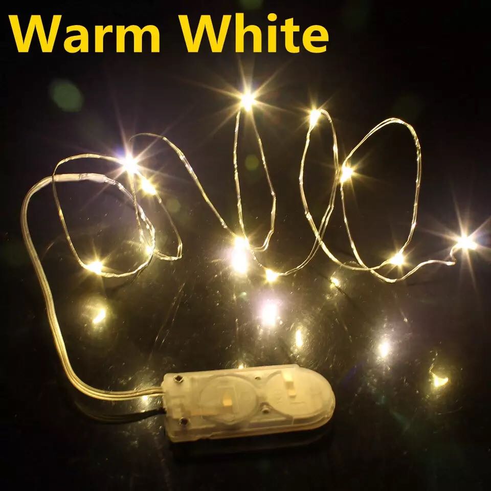 Fairy Light New Year LED Christmas Light Waterproof Copper Wire String Light for Wedding Garland Party  2M 20LED Curtain Light