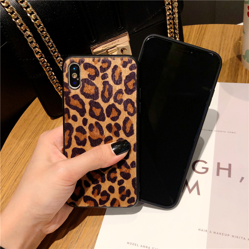 Phone Case For Samsung Case A40 A70 A71  S8 S9 S10 Note8/9 Back Cover Retro leopard print soft Cases