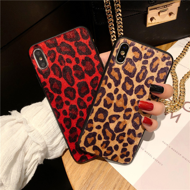 Phone Case For Samsung Case A40 A70 A71  S8 S9 S10 Note8/9 Back Cover Retro leopard print soft Cases