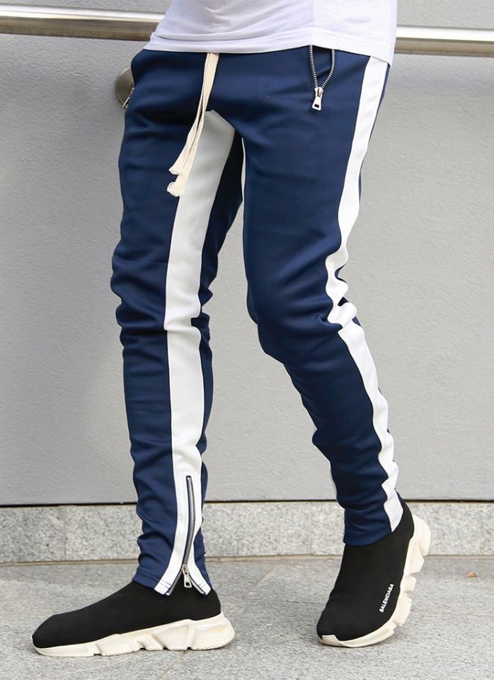 Men&apos;s Casual Sweatpants Solid High Street Trousers Men Joggers Fitness Multifunctional Breathable