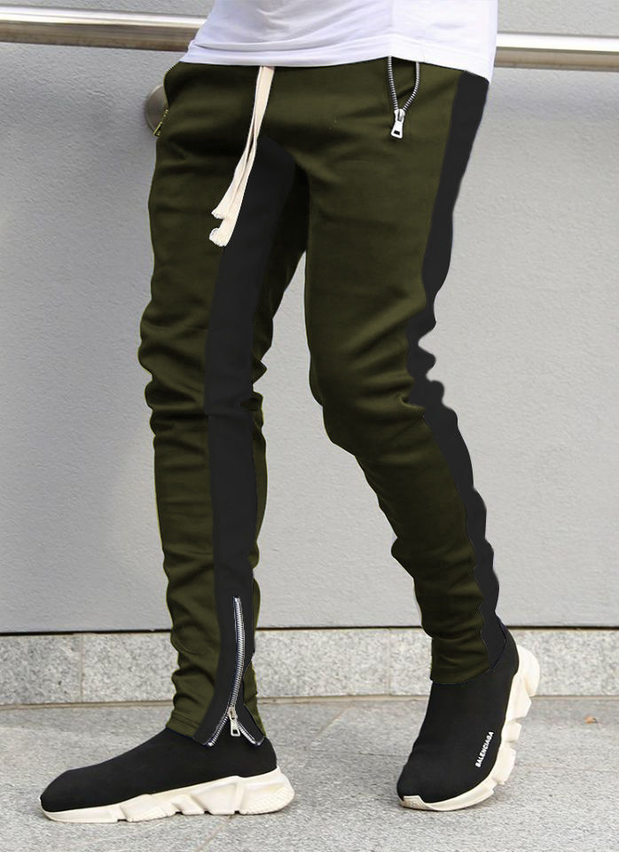 Men&apos;s Casual Sweatpants Solid High Street Trousers Men Joggers Fitness Multifunctional Breathable