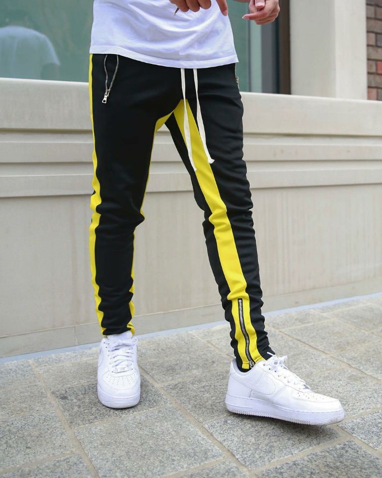 Men&apos;s Casual Sweatpants Solid High Street Trousers Men Joggers Fitness Multifunctional Breathable