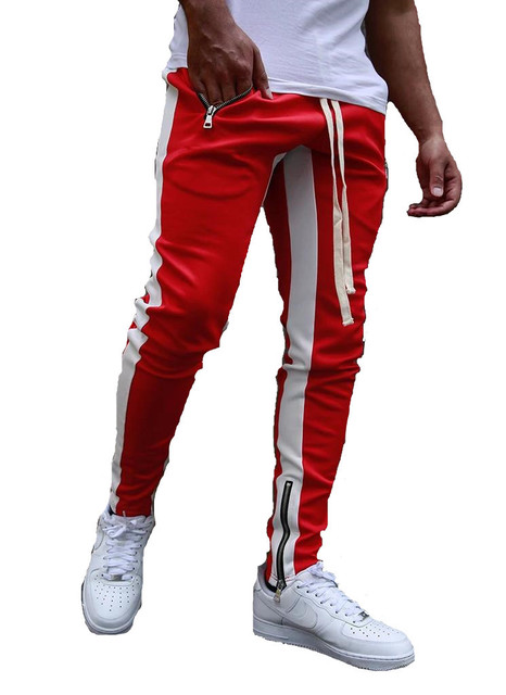 Men&apos;s Casual Sweatpants Solid High Street Trousers Men Joggers Fitness Multifunctional Breathable