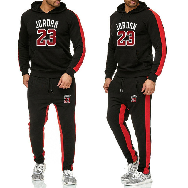 Fashion Mens Clothing Men Tracksuits Hoodie Two Pieces + Pants Sports Shirts Fall Winter Track suit