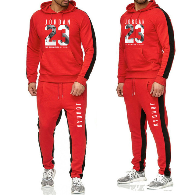 Fashion Mens Clothing Men Tracksuits Hoodie Two Pieces + Pants Sports Shirts Fall Winter Track suit